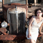 Emily Zisman in front of a truck